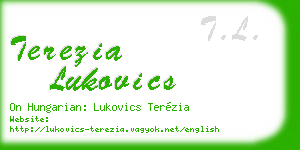 terezia lukovics business card